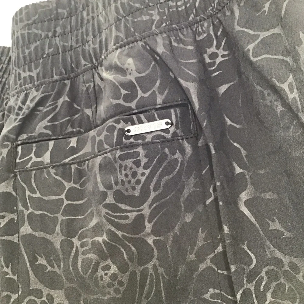 Orvis Women’s Cheetah Print Travel Skort Casual Weekend Black Size Large